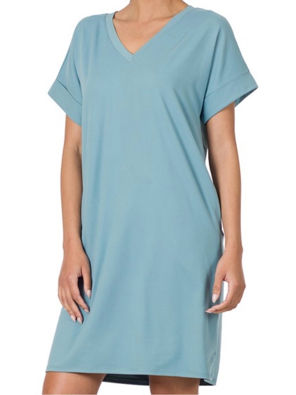 V-Neck T-Shirt Dress